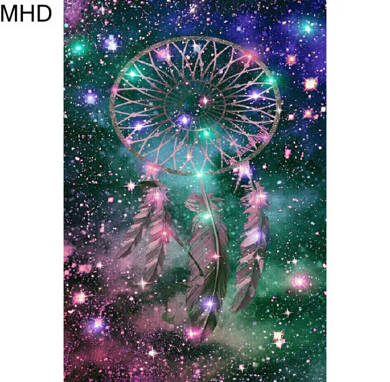 MHD полноразмерная Алмазная 5D картина сделай сам Ловец снов икона алмазная