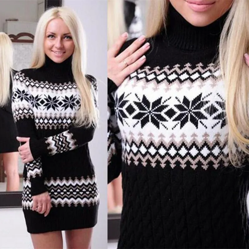 2021 Women Lady Jumper Sweater Pullover Tops Coat Christmas Winter Womens Ladies Warm Brief Sweaters Clothing | Женская одежда