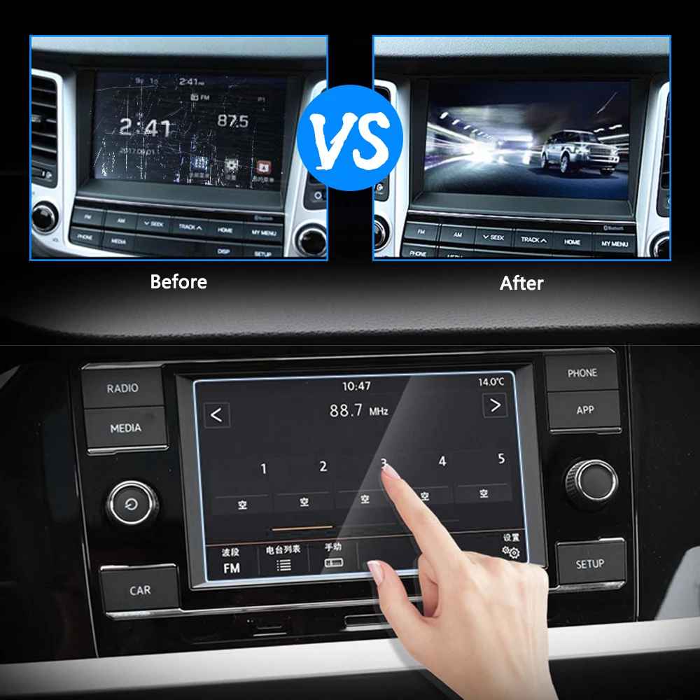 Защитная пленка из закаленного стекла для Kia Sportage экран 7 дюймов 8 GPS навигация
