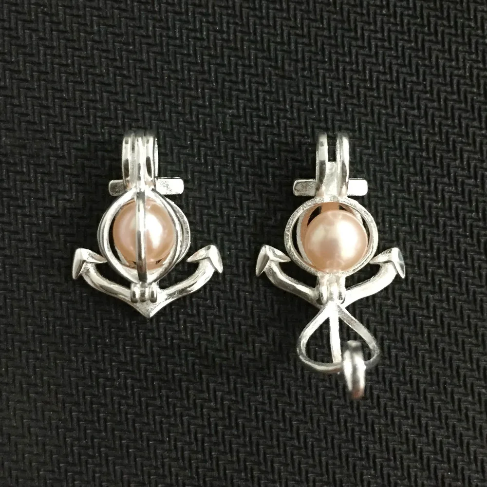 925 серебряный жемчужный кулон медальон из чистого серебра клетка можно открыть DIY