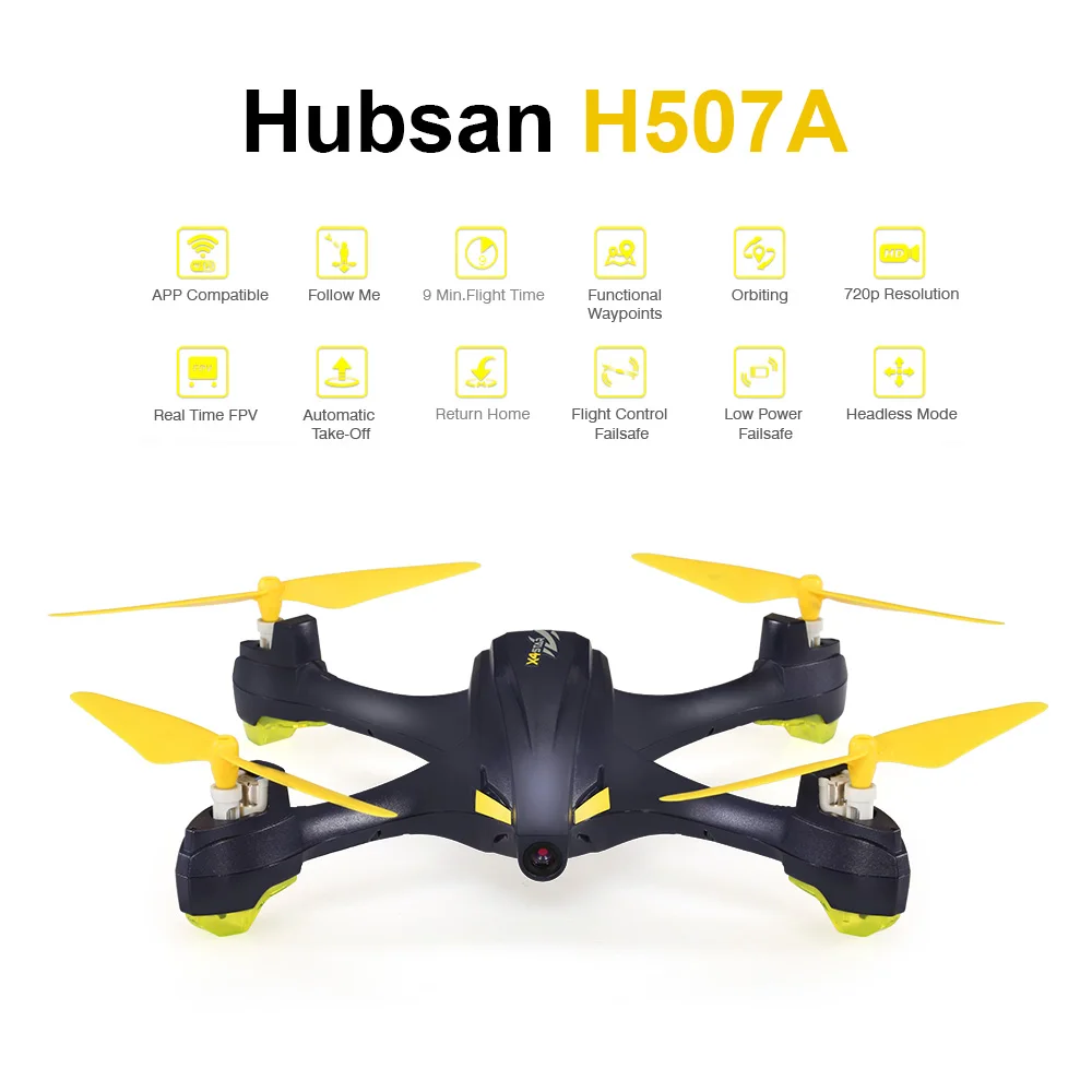 Квадрокоптер Hubsan H507A X4 Star Pro 720P Wi Fi FPV|selfie drone|rc quadcopterfpv rc quadcopter |