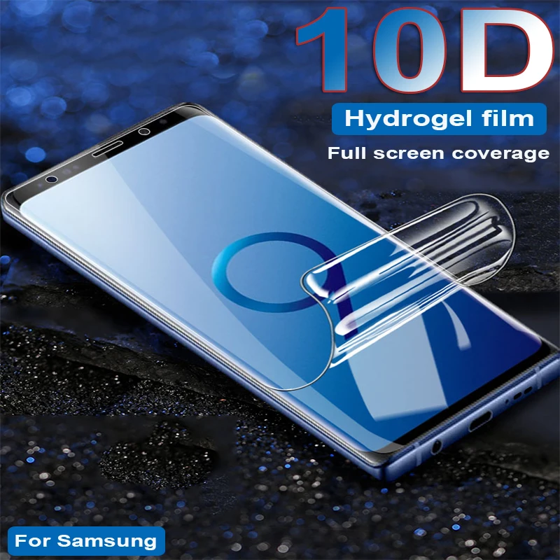 

10D Full Cover Soft Hydrogel Film For Samsung Galaxy S8 S9 Plus S10 Note 8 9 Screen Protector For Samsung S7 Edge Not Glass