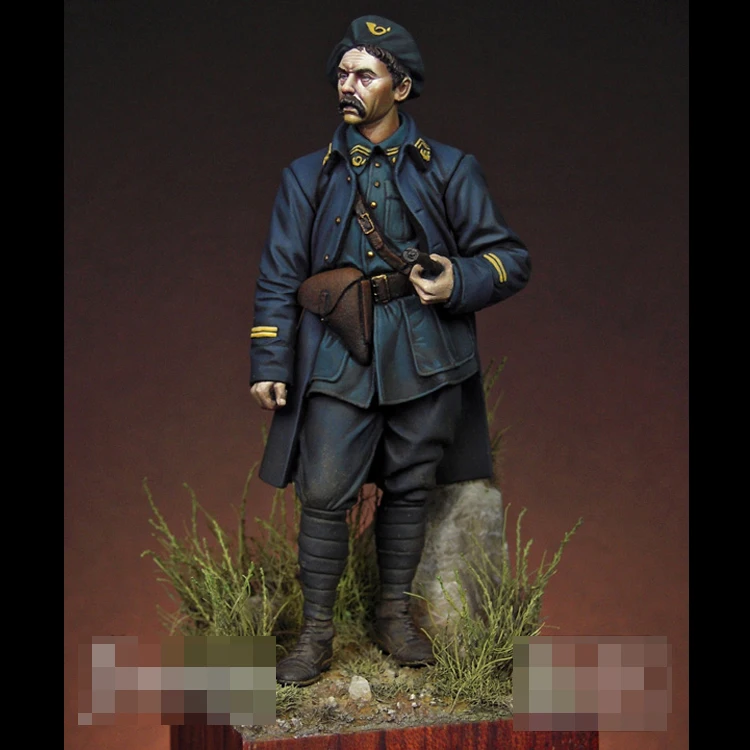 1/24 лейтенант французские охотничьи альпины 1918 фигурка модели из смолы GK