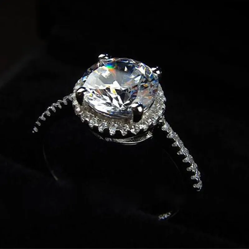 Женское кольцо из серебра 1 25 пробы с фианитом|sterling silver engagement rings|engagement ringwedding rings |