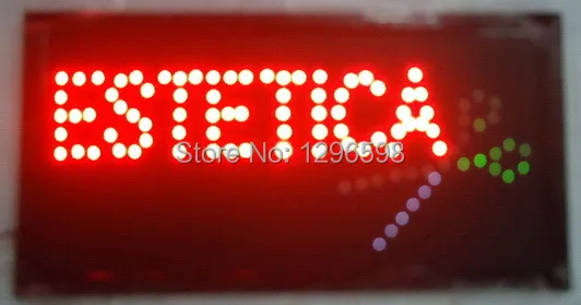 

CHENXI hot sale low power led sign 10x19 Inch indoor ultra bright flashing estetica shop electronic signboard