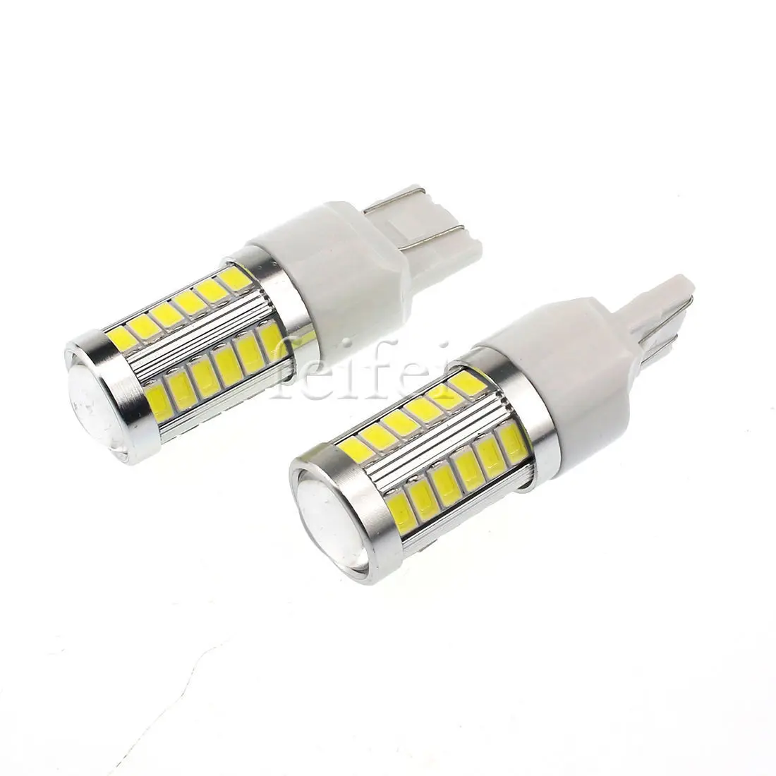 2 шт. светодиодные противотуманные фары BA15S T20 7443 P21W 33 SMD 5630 для автомобиля
