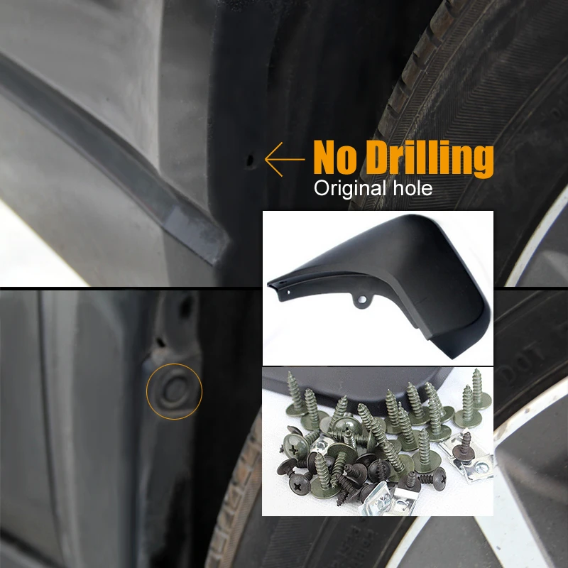 АКСЕССУАРЫ ПРИГОДНЫЙ ДЛЯ Передний Задний Литой Брызговики Автомобиль Крыло Для