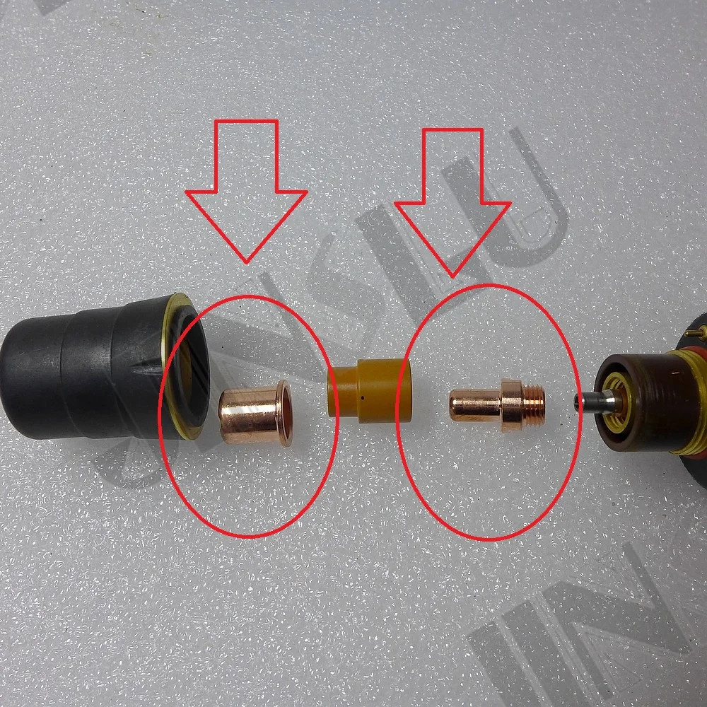 5 комплектов наконечников и электродов для HF Pilot Arc CP 70 CB LT PF0065 OEM Cebora плазменный