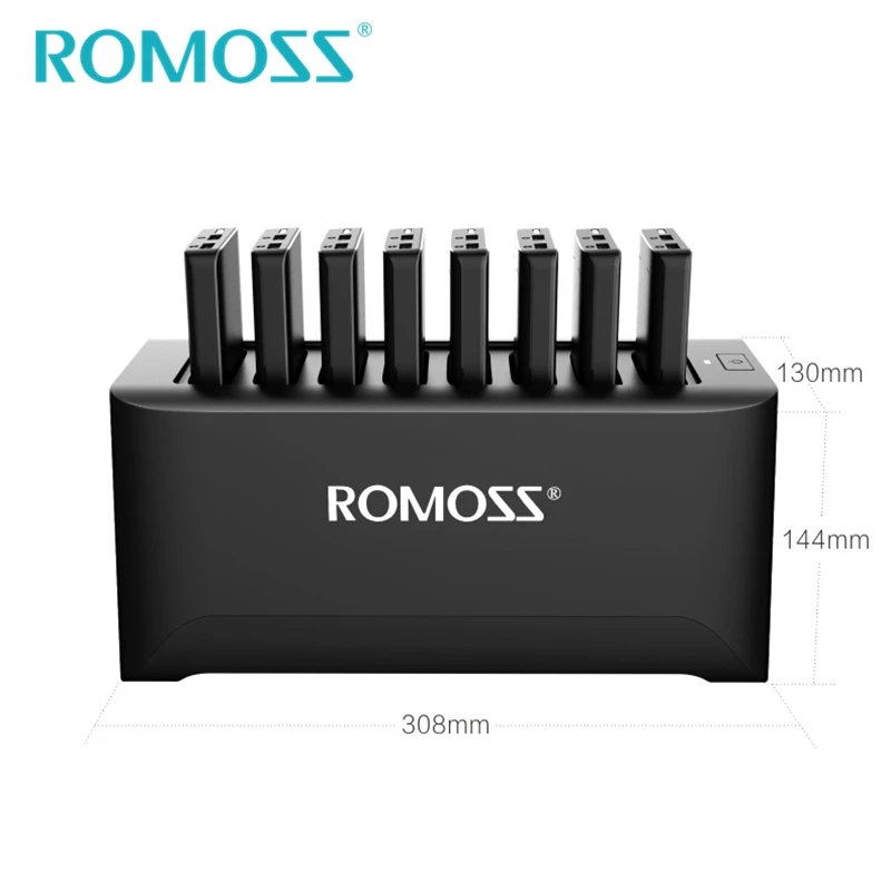 Пауэрбанк ROMOSS 8 шт. 10000 мАч + зарядных кабелей 2 в 1|power bank|power chargerbank power |