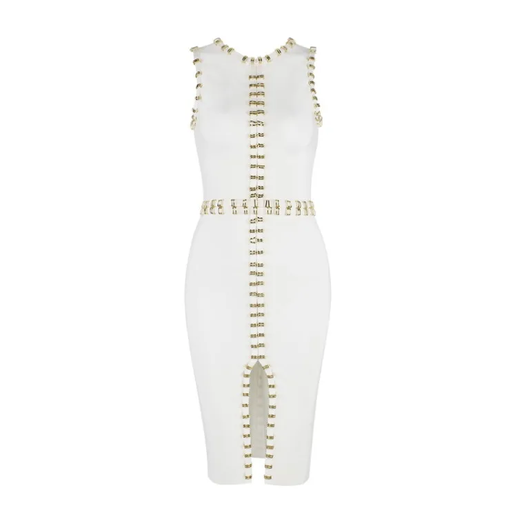 Металл с декоративной отделкой бисером как у знаменитостей разрезами вечерние