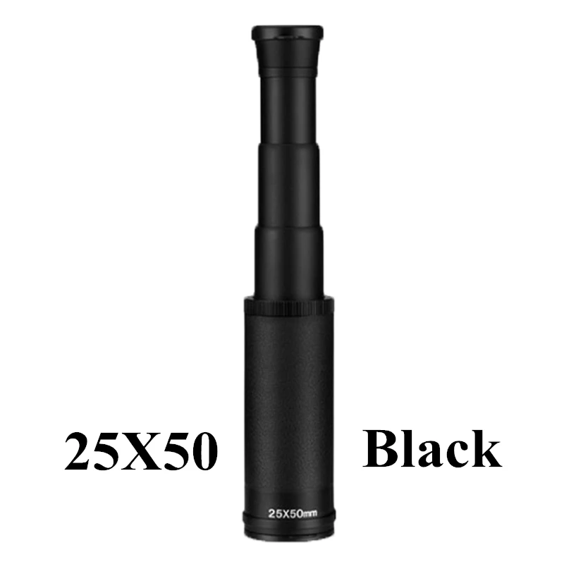 25X50 Black Мощный HD монокуляр 25x30/40/50 мм портативный телескоп Телескопический с изображением персонажа фильма «Пираты Карибского моря» Lll ночного видения морской фонарь для кемпинга - Цвет: 25X50 Black