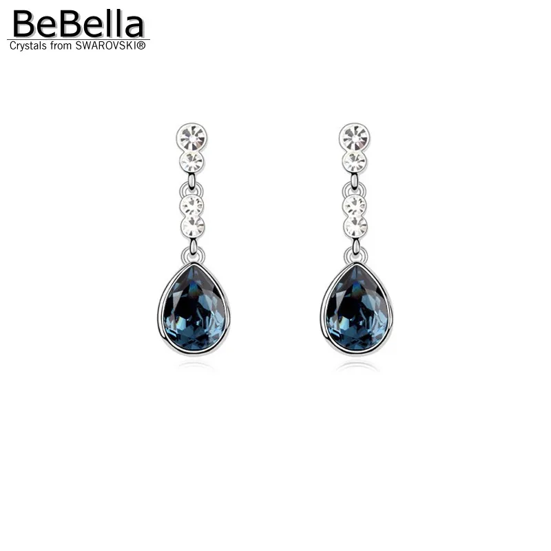 Женские серьги подвески с кристаллами BeBella merenge|earings with crystal|earrings swarovski crystalsearrings