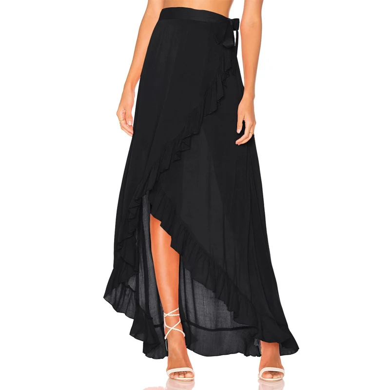 Лидер продаж 2018 новый стиль модная женская шифоновая свободная пляжная юбка