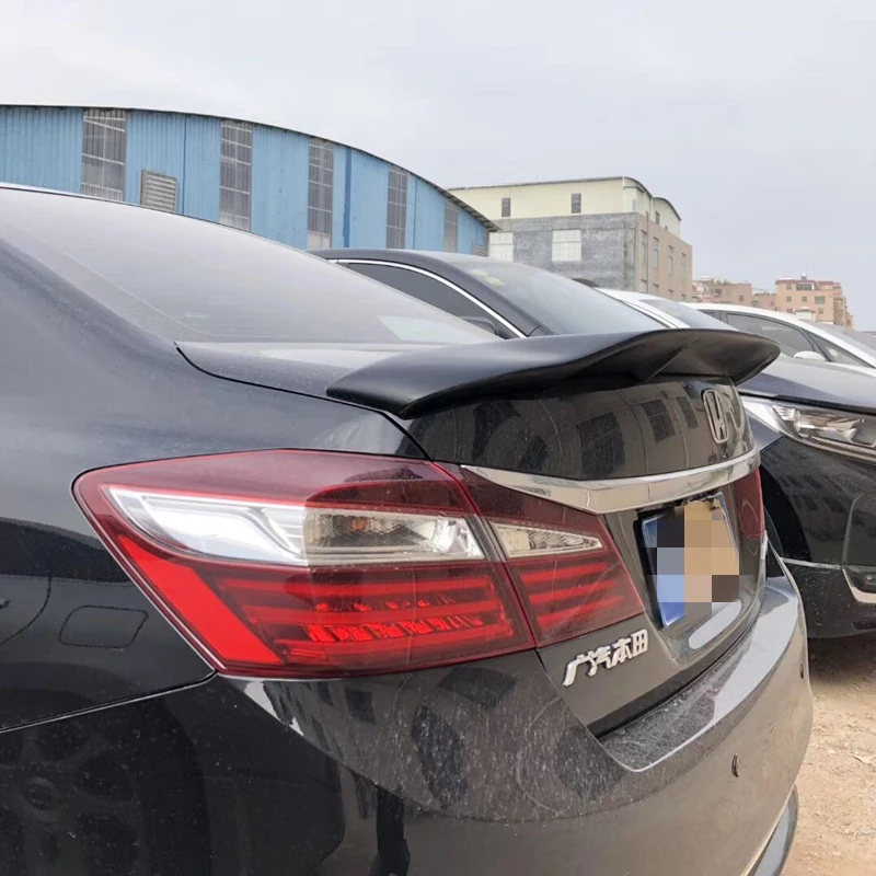 Используется для Honda Accord спойлер год глянцевое углеродное волокно заднее крыло R стиль спойлер, аксессуары
