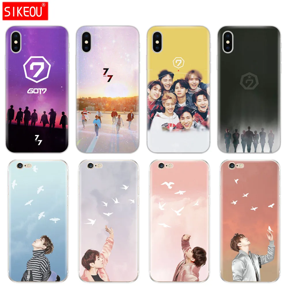 Силиконовый чехол SIKEOU GOT7 Jackson JinYoung got 7 для Iphone 6X8 6s 5 5s SE 2020 Plus 10 XR XS MAX 11 pro MAX|Бамперы| |