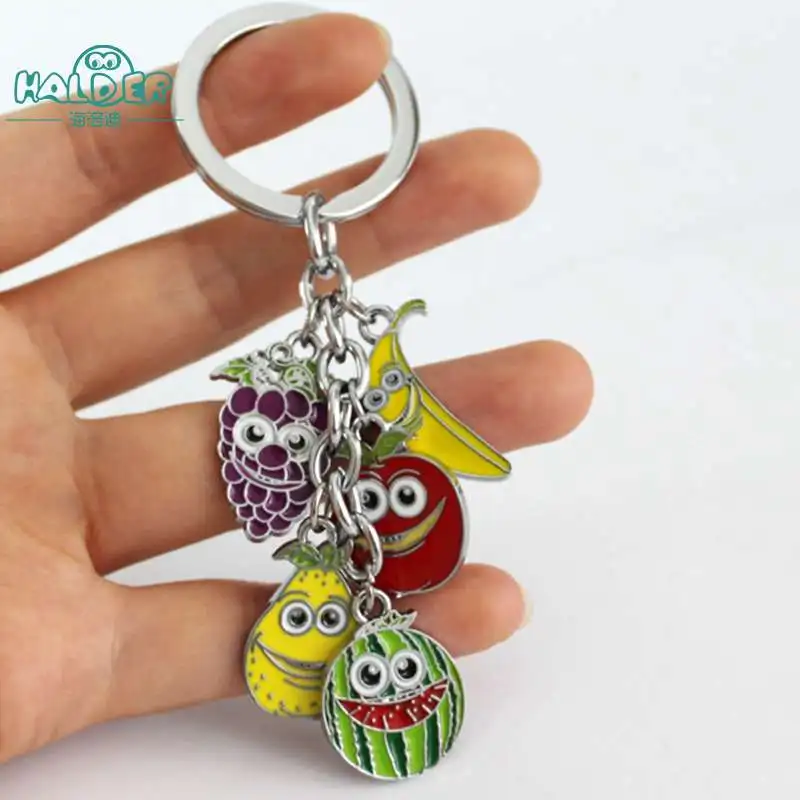 Брелок для ключей Halder в виде фруктов мультяшный брелок яблока арбуза банана
