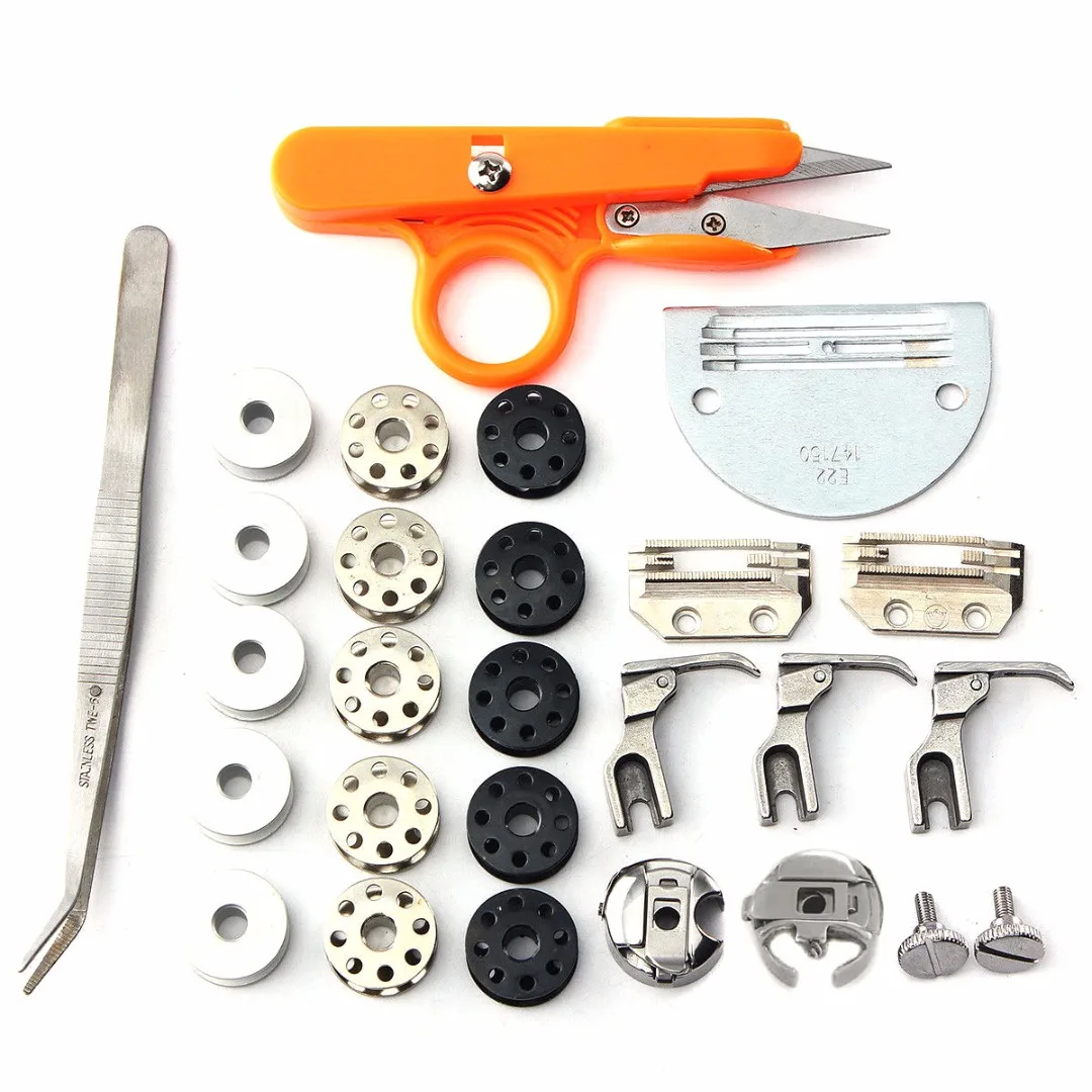 

JX-LCLYL New Industrial Needle Sewing Machine Parts 13pcs Presser Set For JUKI DDL--8700