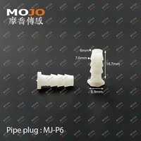 2020 free shipping mj p6 pipe fittings connectors nut cap100pcshose plug