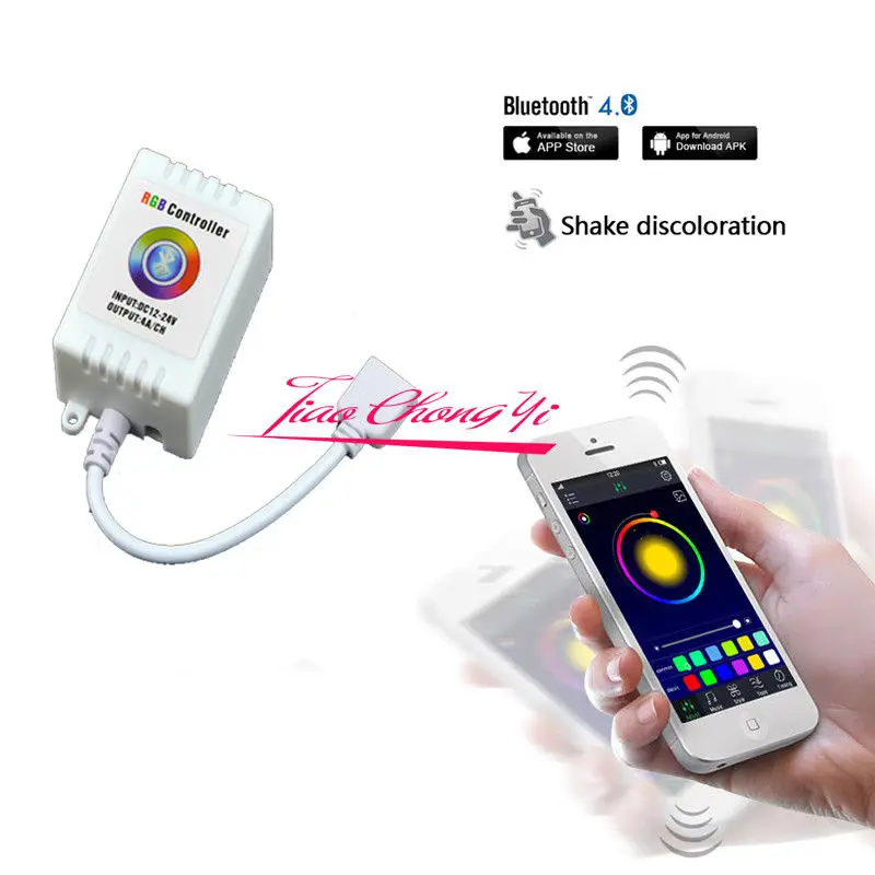 DC12V-24V Bluetooth светодиодный RGB контроллер музыка/звук приложение управления