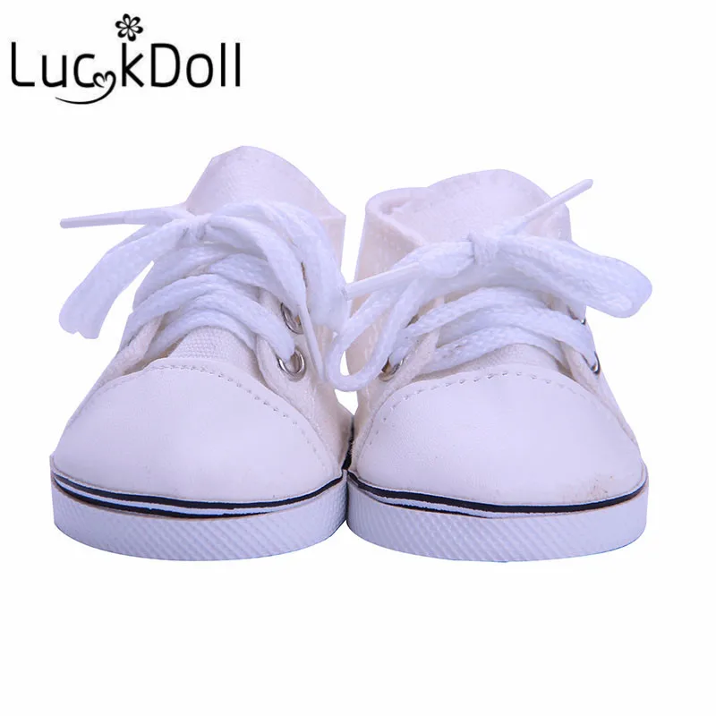LUCKDOLL/Милая спортивная обувь парусиновая подходит для 18 дюймов американский