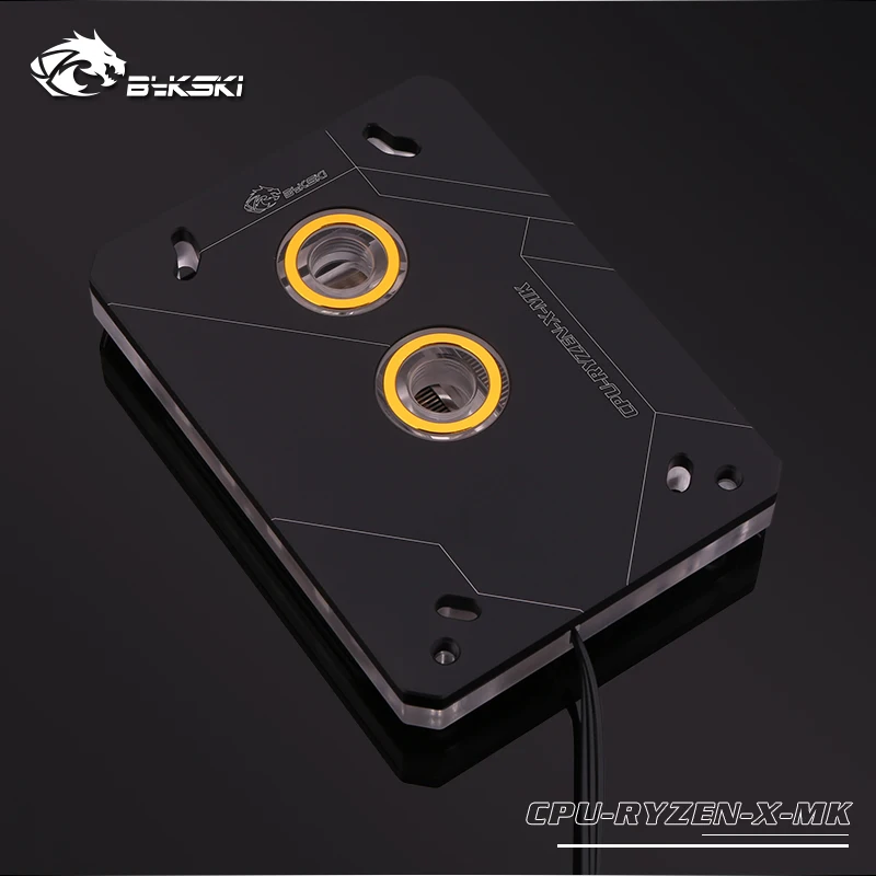 Bykski cpu-RYZEN-X-MK RyzenAM3/AM3+/AM4 cpu водяные блоки, RBW система освещения, микроводный блок водяного охлаждения