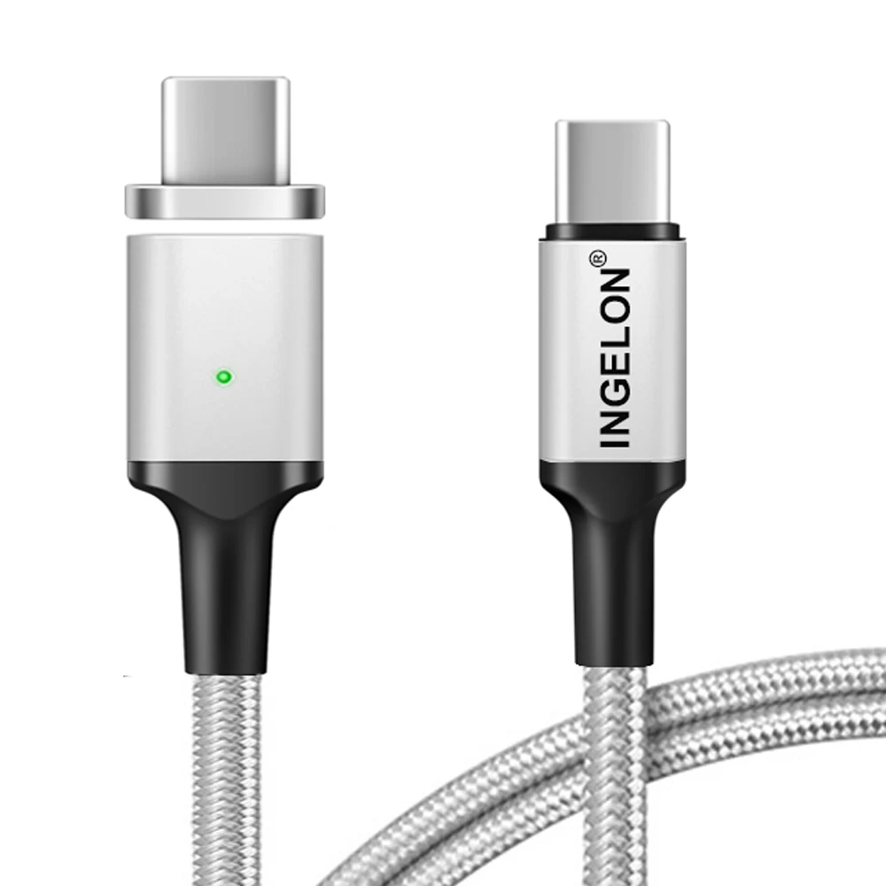 Ingelon usb c 3 1 быстрое зарядное устройство магнитный кабель PD Tipe C 100 Вт 5A 8 м