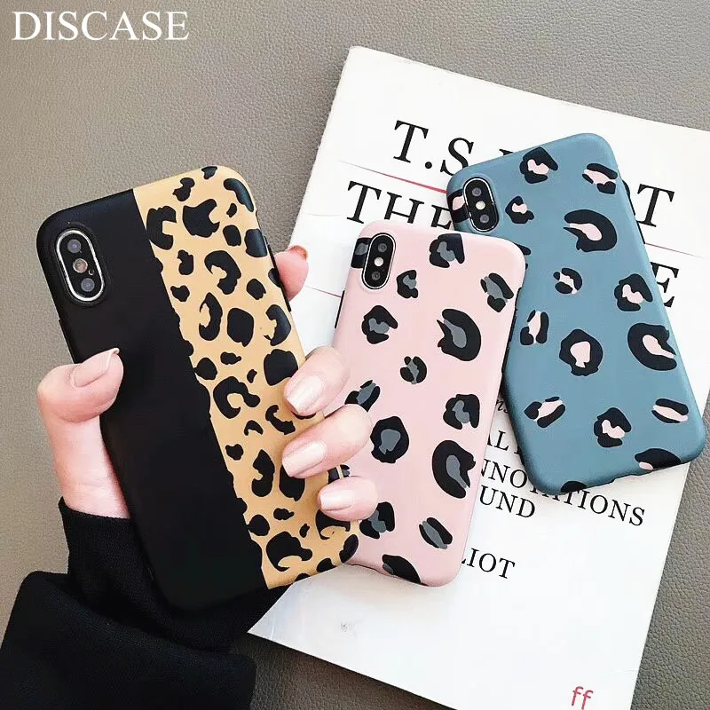 DISCASE Роскошный чехол для телефона с леопардовым принтом iphone XR XS MAX 8 7 6 6s plus X легкий