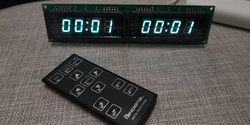 Высокоточный DC 12 В автомобилей VFD часы экран электронный время + Температура Дата