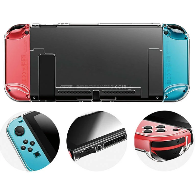 Ультратонкий Прозрачный чехол из поликарбоната для Nintendo Switch NS NX защитный сумка