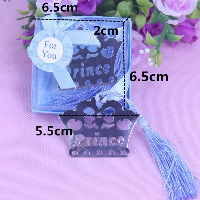 50 шт. подарок для домашней вечеринки корона принцессы серебряные закладки