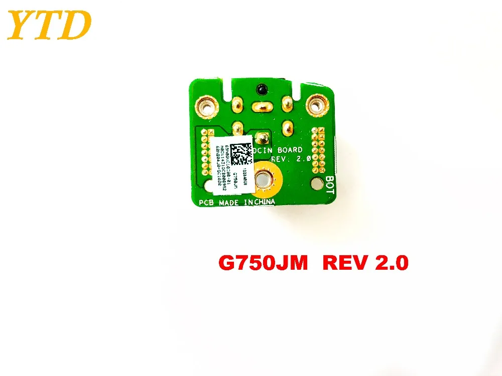 Оригинал для ASUS G750JM DC POWER JACK плата питания REV 2 0 протестирована хорошая бесплатная