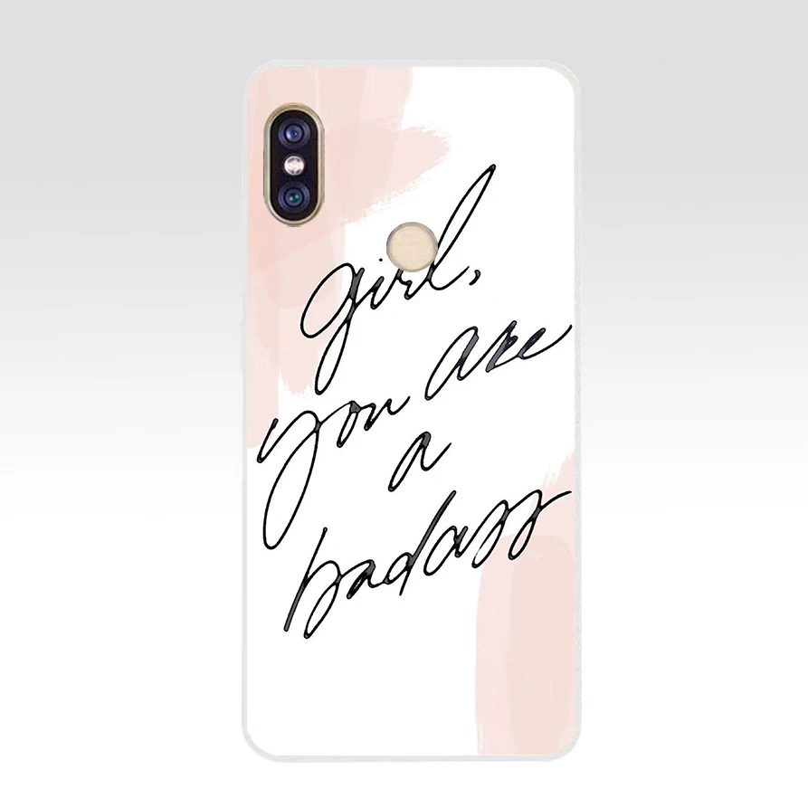 Мягкий Силиконовый ТПУ чехол 274FG со словицей девиз для телефона xiaomi redmi 5A 8 8A 5Plus note
