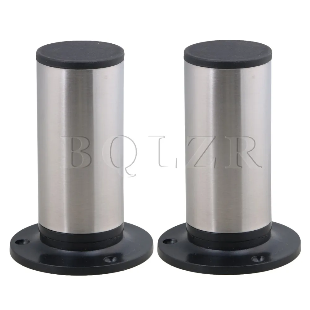 BQLZR 4 шт. 120x85 мм круглая Серебристая черная регулируемая нержавеющая сталь