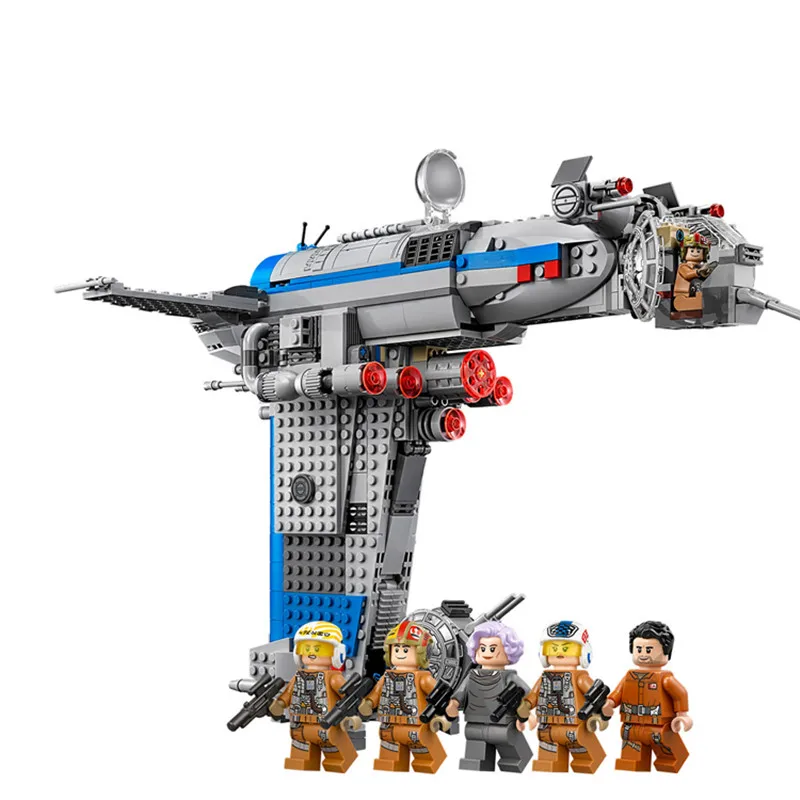 Пилот сопротивления совместимый с Lepining Starwars 75188 873Pc последние джедаи