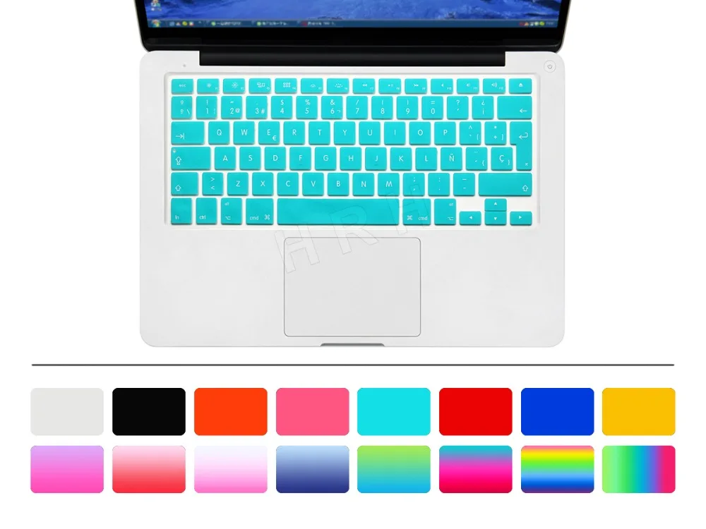 ESP силиконовый чехол для испанской клавиатуры 10 шт. протектор Macbook Air Pro 13 15 17 Retina
