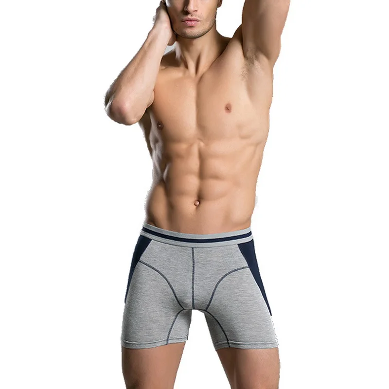 3 шт./лот мужское нижнее белье хлопковые боксеры мужские классические однотонные