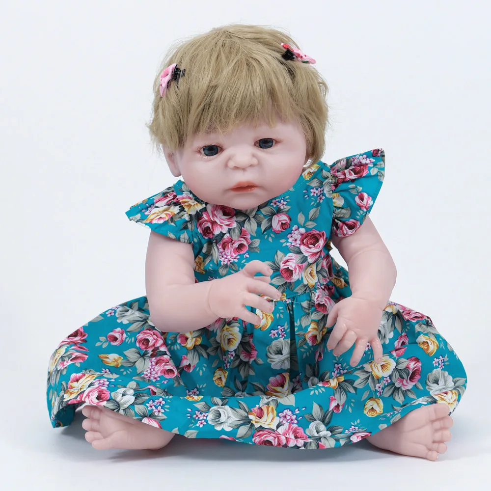 55 см Силиконовая Кукла Reborn мягкие виниловые игрушки большие куклы живой