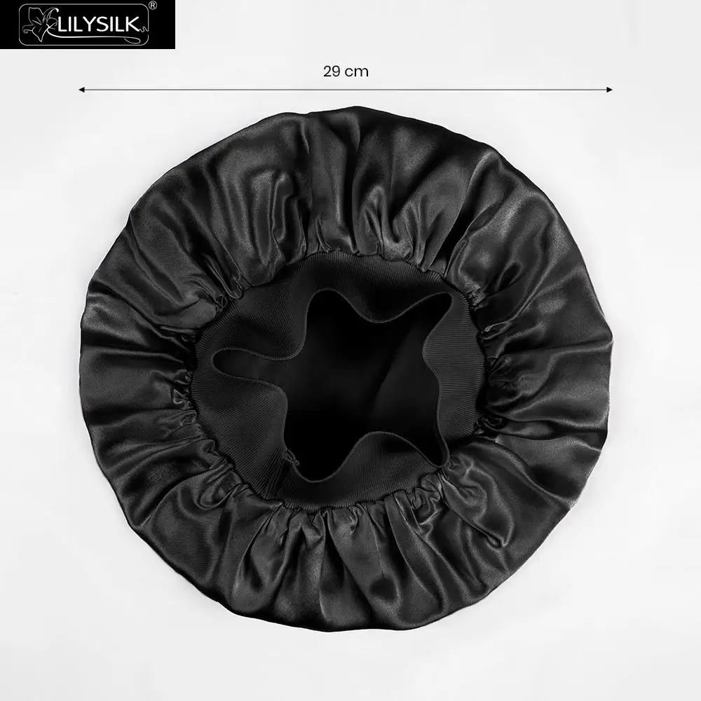 LilySilk шапка спящий шелк натуральный 19 Momme ночной головной убор для сна волосы один размер Ночной Люкс