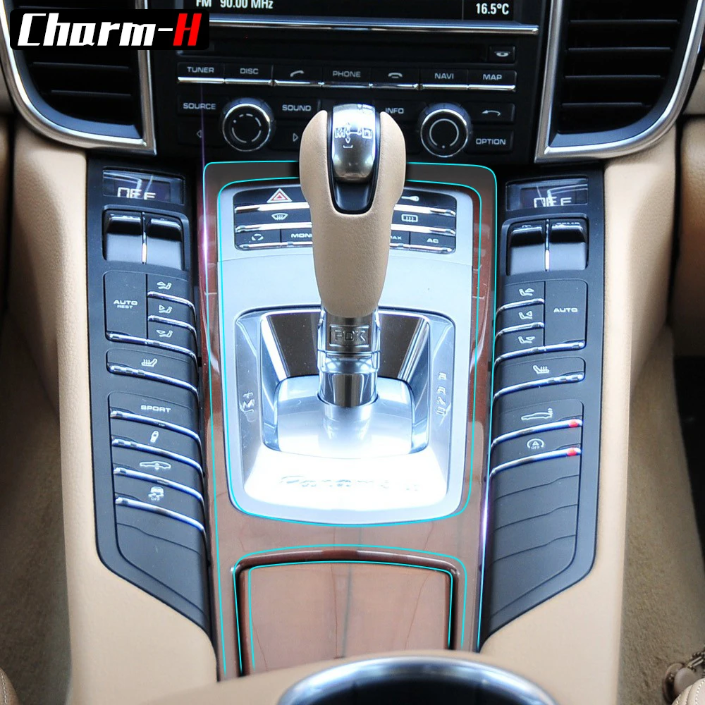 

Внутренняя невидимая Защитная пленка для porsche panamera 970 2010 центральная консоль панель управления дверная передача ТПУ наклейки аксессуары