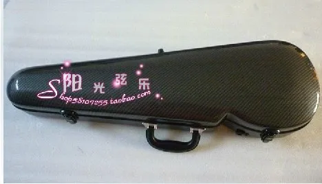 

black new 4/4 violin carbon fiber case large advanced