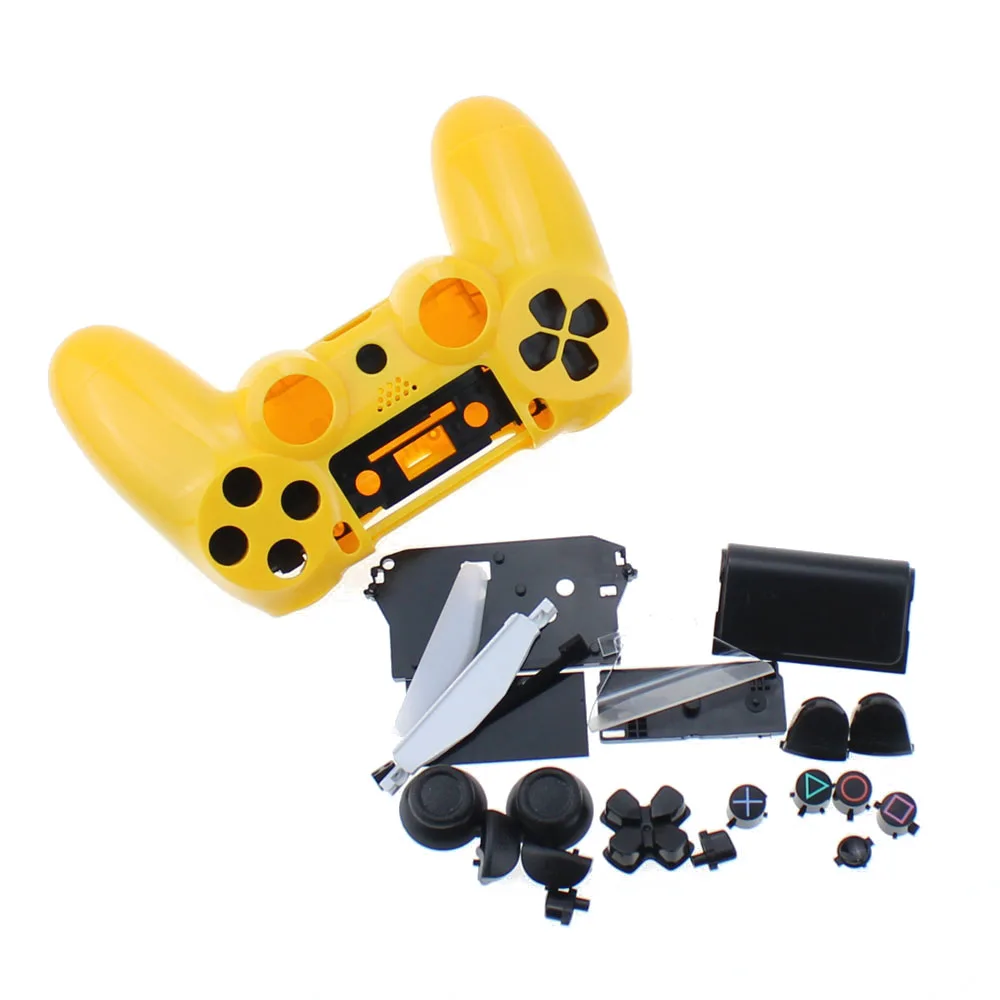 C TingDong сменный JDM-001 контроллер корпус и кнопки для Playstation 4 PS4 контроллер передняя крышка Передняя Задняя Оболочка Чехол - Цвет: C