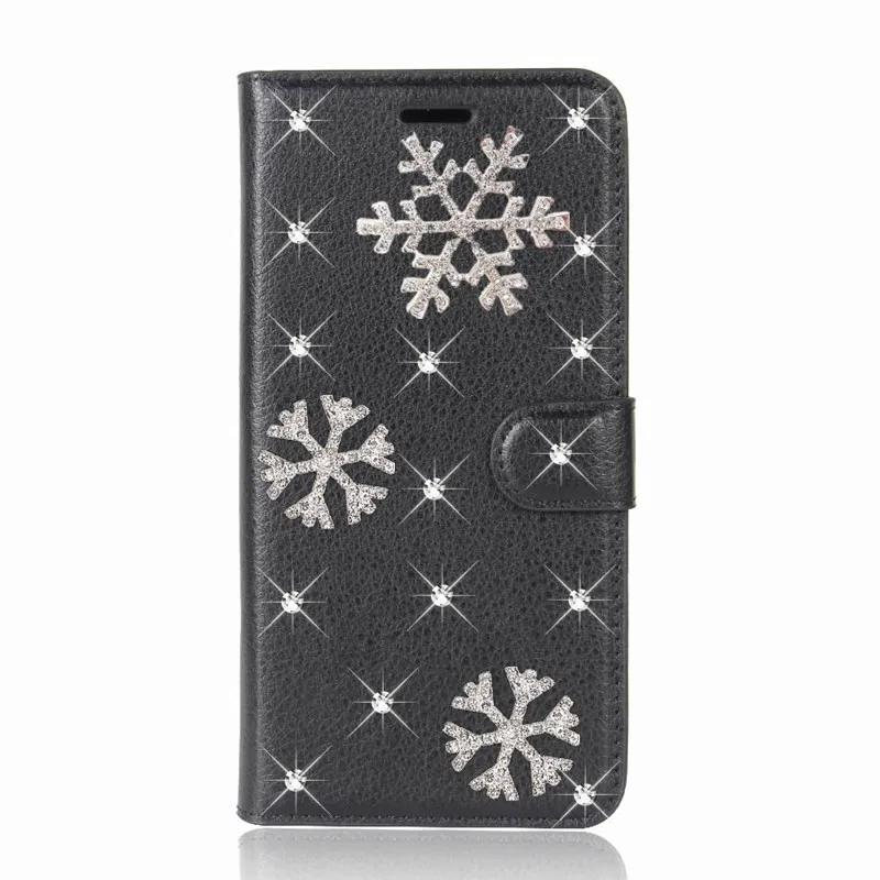 J3 2017 мультфильм Рождество DIY горный хрусталь кожаные чехлы для samsung galaxy J5 J7 J1 J2 2016C9