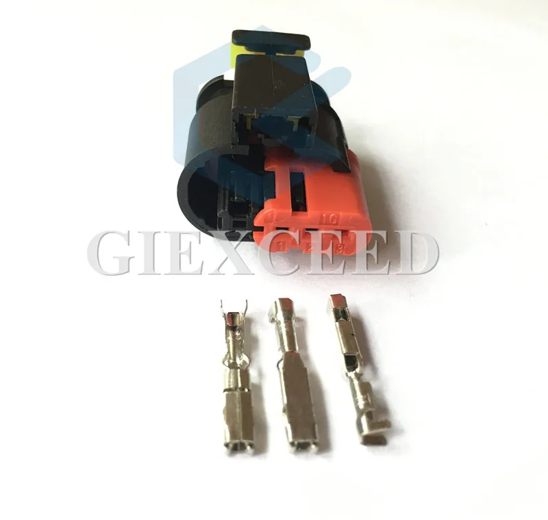 Водонепроницаемый Автомобильный проводной разъем 3 контакта 284425 1 2