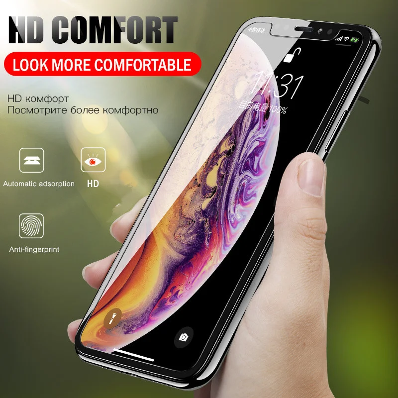 Защитное закаленное стекло для iphone XS max XR 7 8 x защитное экрана 6S 6 plus 5 s se стеклянная