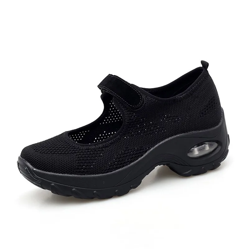 79black sneakers Женская обувь для тенниса; летние дышащие кроссовки; цветная женская спортивная обувь; женские кроссовки на платформе с закрытым носком; Zapatos De Mujer - Цвет: 79black sneakers