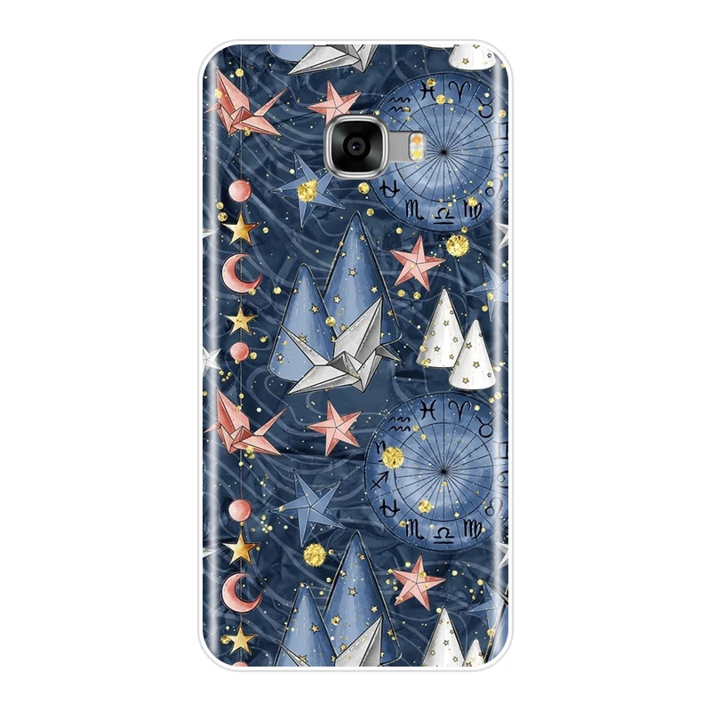 No.6 ТПУ задняя крышка для samsung Galaxy C5 C7 C8 мягкий силиконовый художественный Звездный космический созвездие чехол для телефона для samsung Galaxy C5 C7 C9 Pro - Цвет: No.6