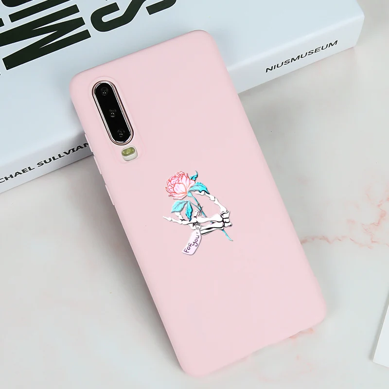 Мягкий чехол с цветами для Huawei P20 PRO Mate 20 P30 P 10 30 P9 P10 Lite силиконовый из ТПУ