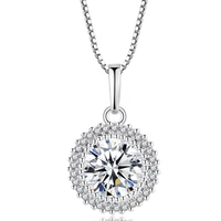 dovolov pendant necklaces the wheel of sun round shape pave round woman new arrival party pendant necklace cubic zirconia