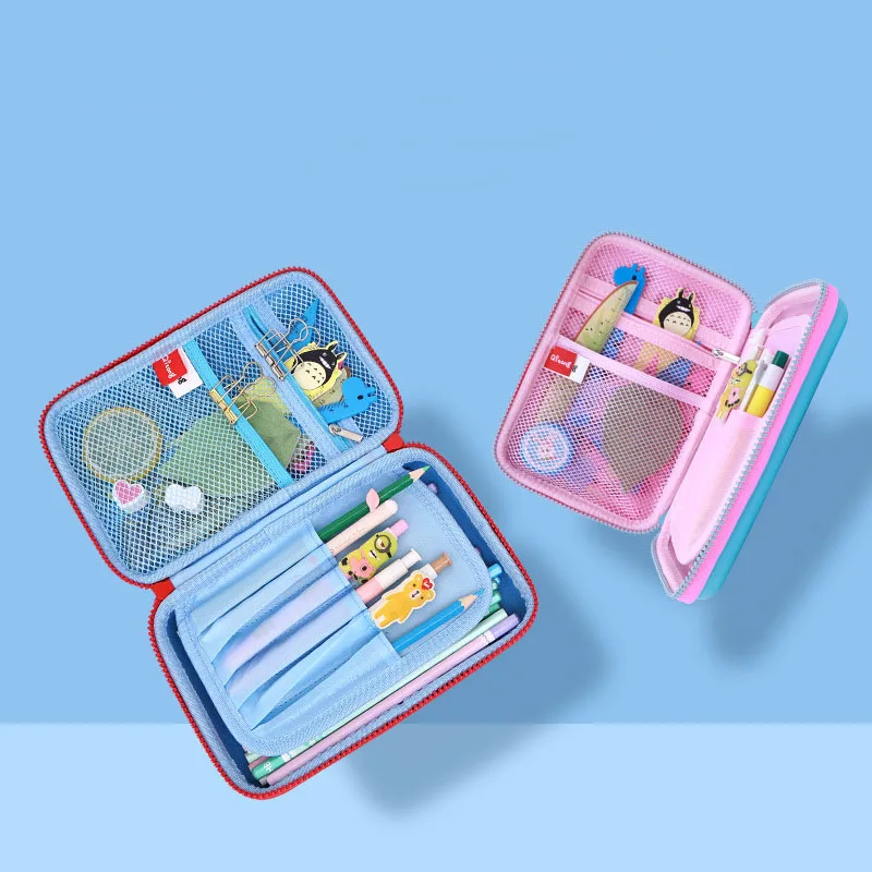 Kawaii 3D School Pencil Case for Girls Boys Penal Korean Pen Bag Cute EVA Large Makeup Pencilcase Pouch Stationery Box Penalties