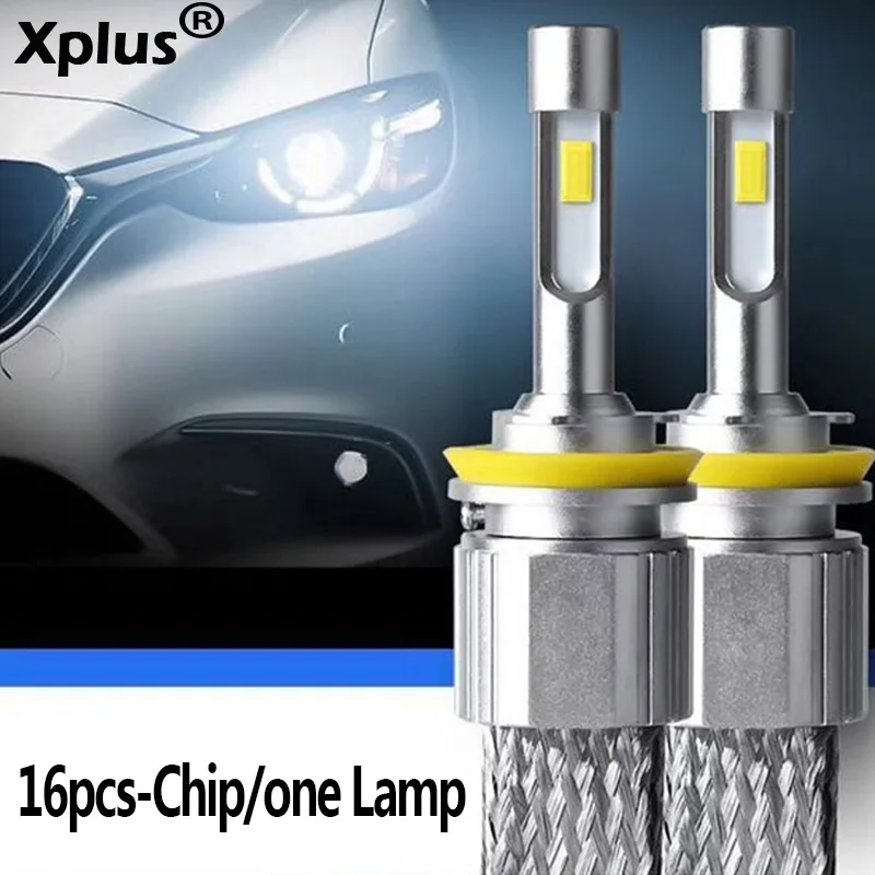 Xplus 55 Вт * 2 110W светодиодный 12V 24V H1 H3 H4 H7 H11 автомобилей головной светильник комплект